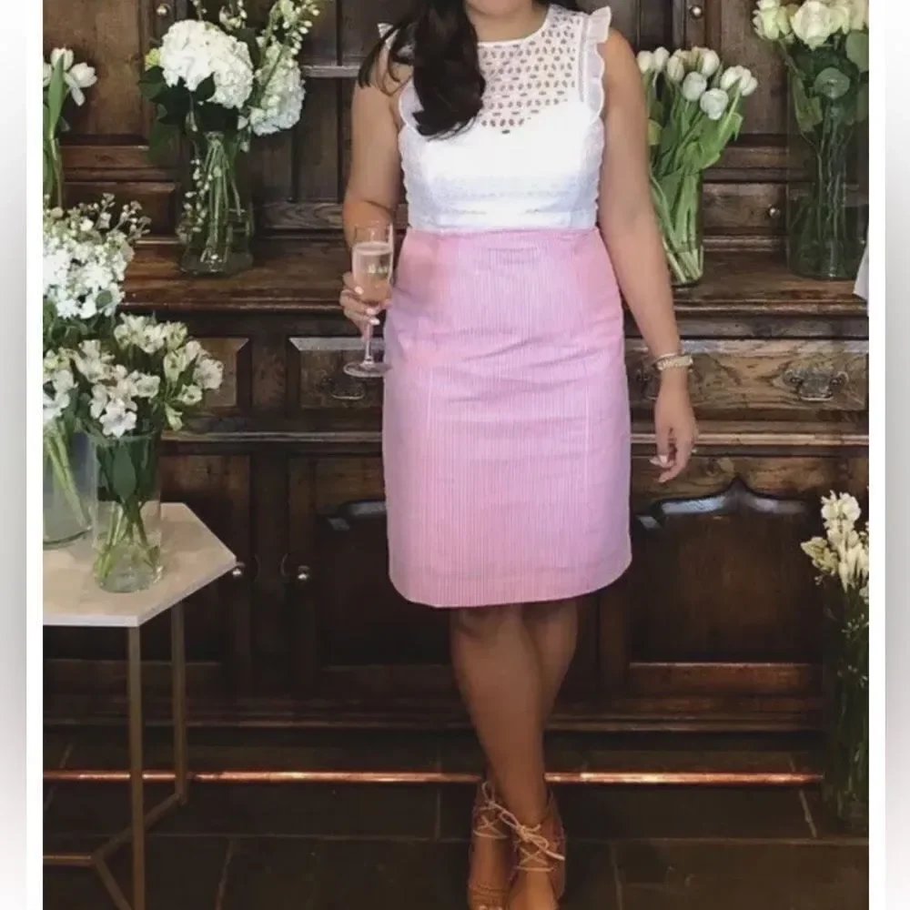 Lily Pulitzer Eyelet Pinstripe Dress - Picture 5 of 5